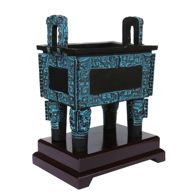 司母戊鼎纯铜工艺品青铜器鼎摆件开业礼品家居客厅仿古聚财招礼品