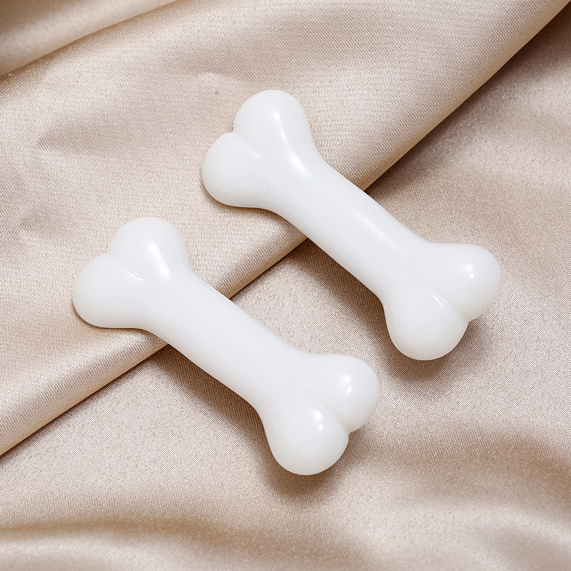 日本原宿风树脂狗骨头跨境电商纯白色大骨头发夹发饰边夹头饰