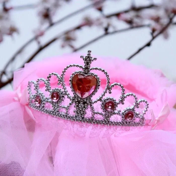 尺码均码是否跨境出口专供货源否尺寸咨询客服颜色大钻皇冠头纱 粉色