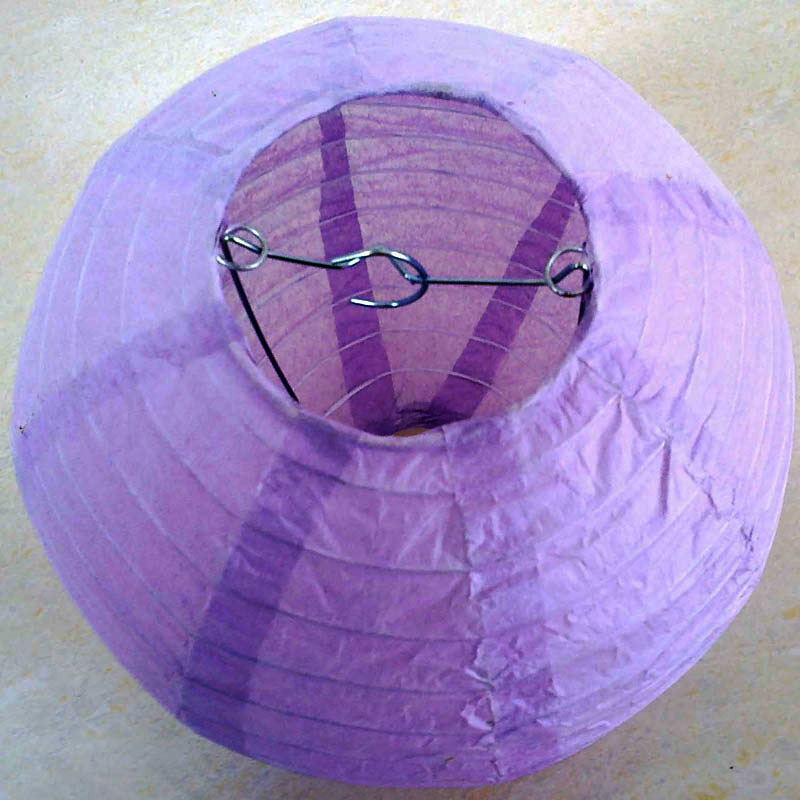 小额现货批发8寸浅紫色纸灯笼婚庆派对装饰