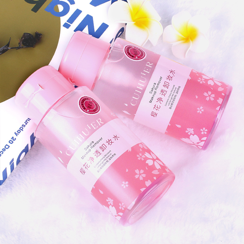 萃汇尔化妆品300ml按压卸妆水无刺激面部洁净卸妆液厂家批发彩妆