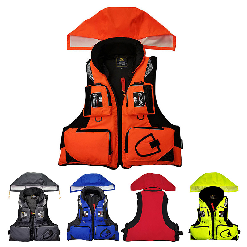 海钓救生衣多功能成人钓鱼马甲浮力背心可拆卸便携式