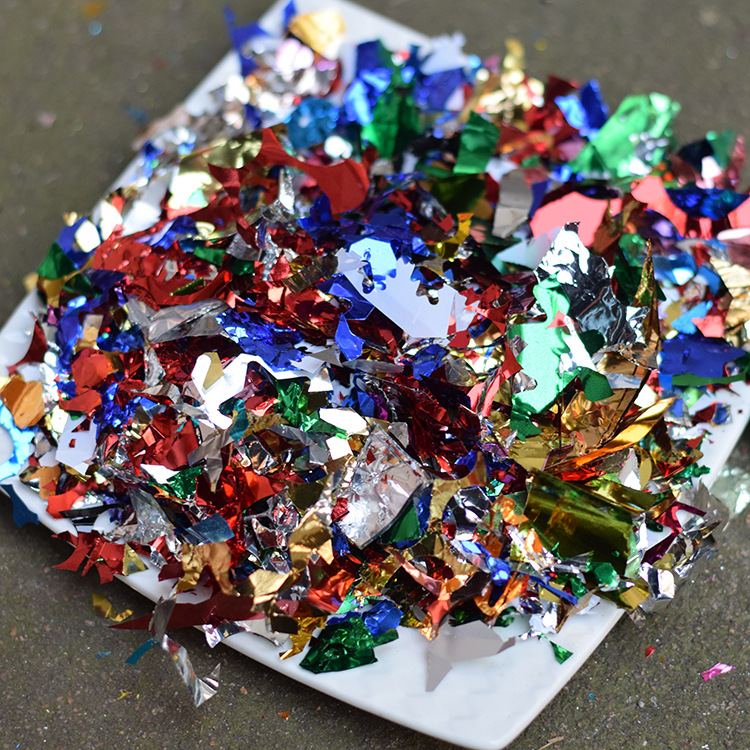 婚礼开业纸屑酒吧气氛道具碎纸手抛亮纸片闪纸手撒彩碎纸手抛花