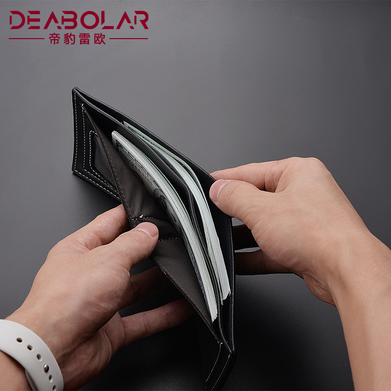 Foreign Trade Hot-Selling New Arrival Wallet Men's Wallet Casual Two Fold Short Horizontal Men's Wallet