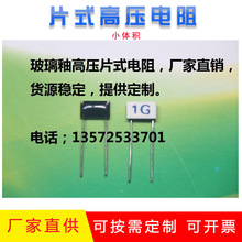 厂家直销RI82玻璃釉膜高压片状电阻5X10mm100M 150M 1G2G现货批发