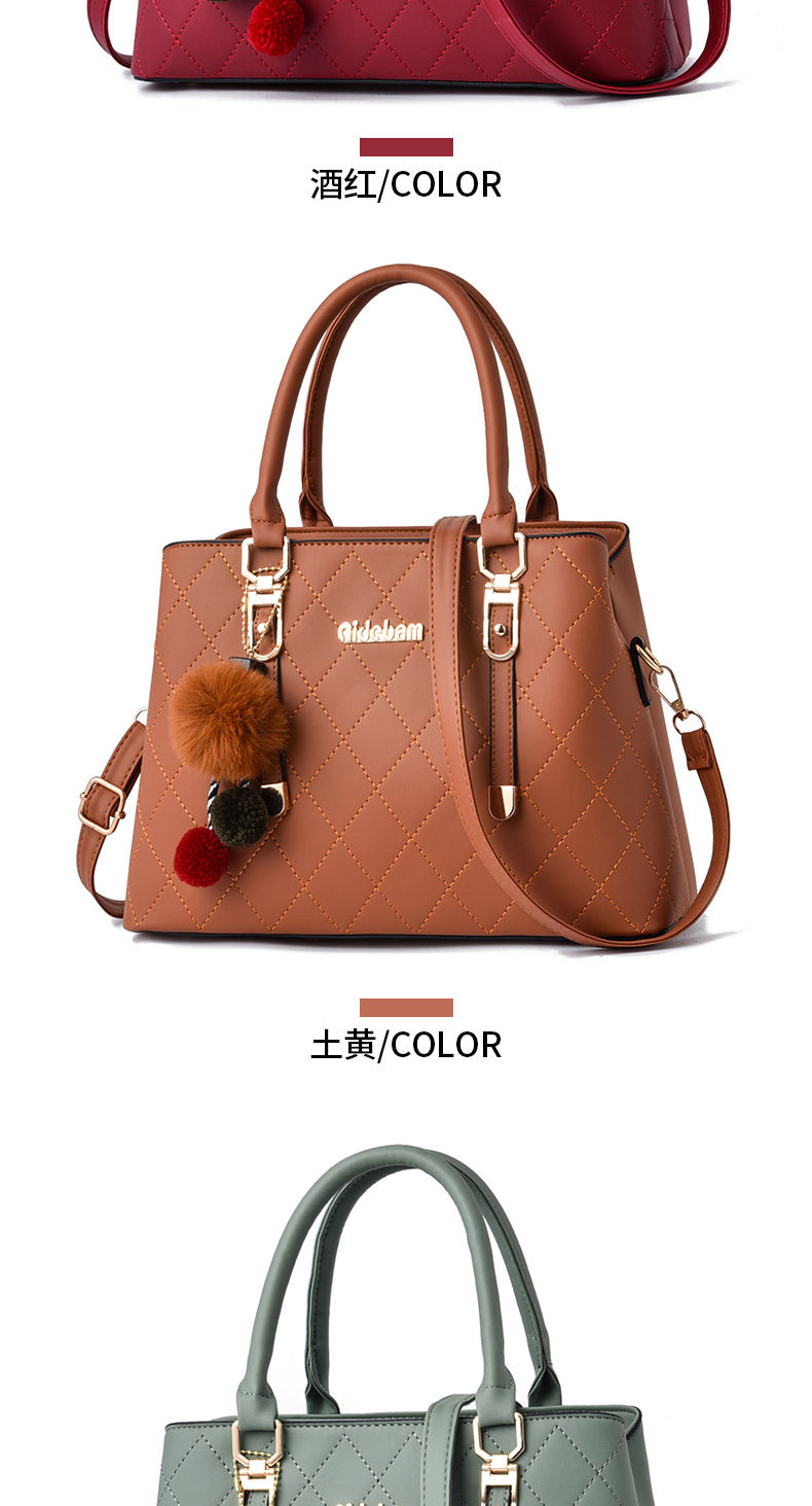 2020秋冬新款简约斜挎包大容量手提包女士单肩包包中年女包