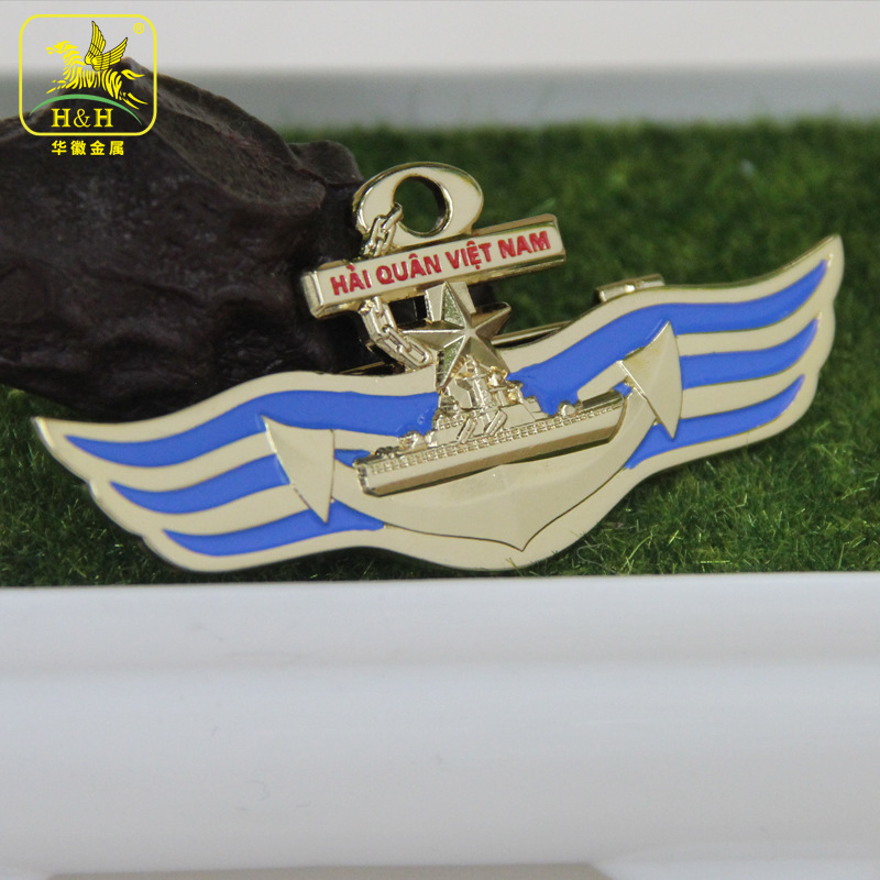 国外海军舰队军种标识徽章胸标胸牌驱逐舰金属徽章胸标部队硬胸章