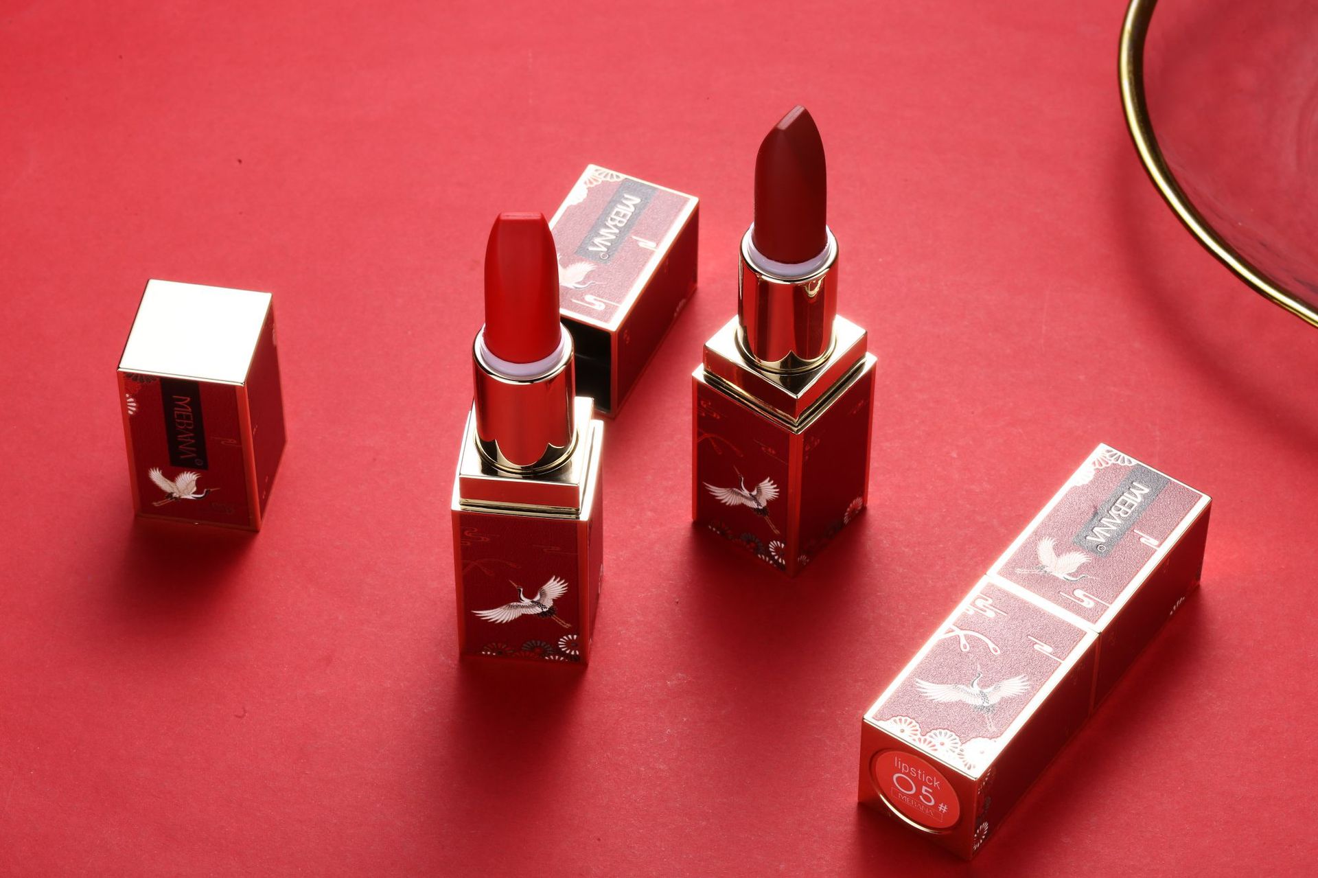 国潮中国风口红奶茶色丝绒哑光持久保湿滋润防水不易掉色彩妆oem