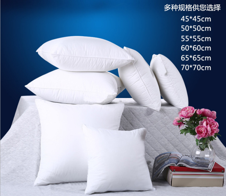 sofa cushion cotton feather fabric pillow interior 45 50 55 60 65 square cushion core pillow core