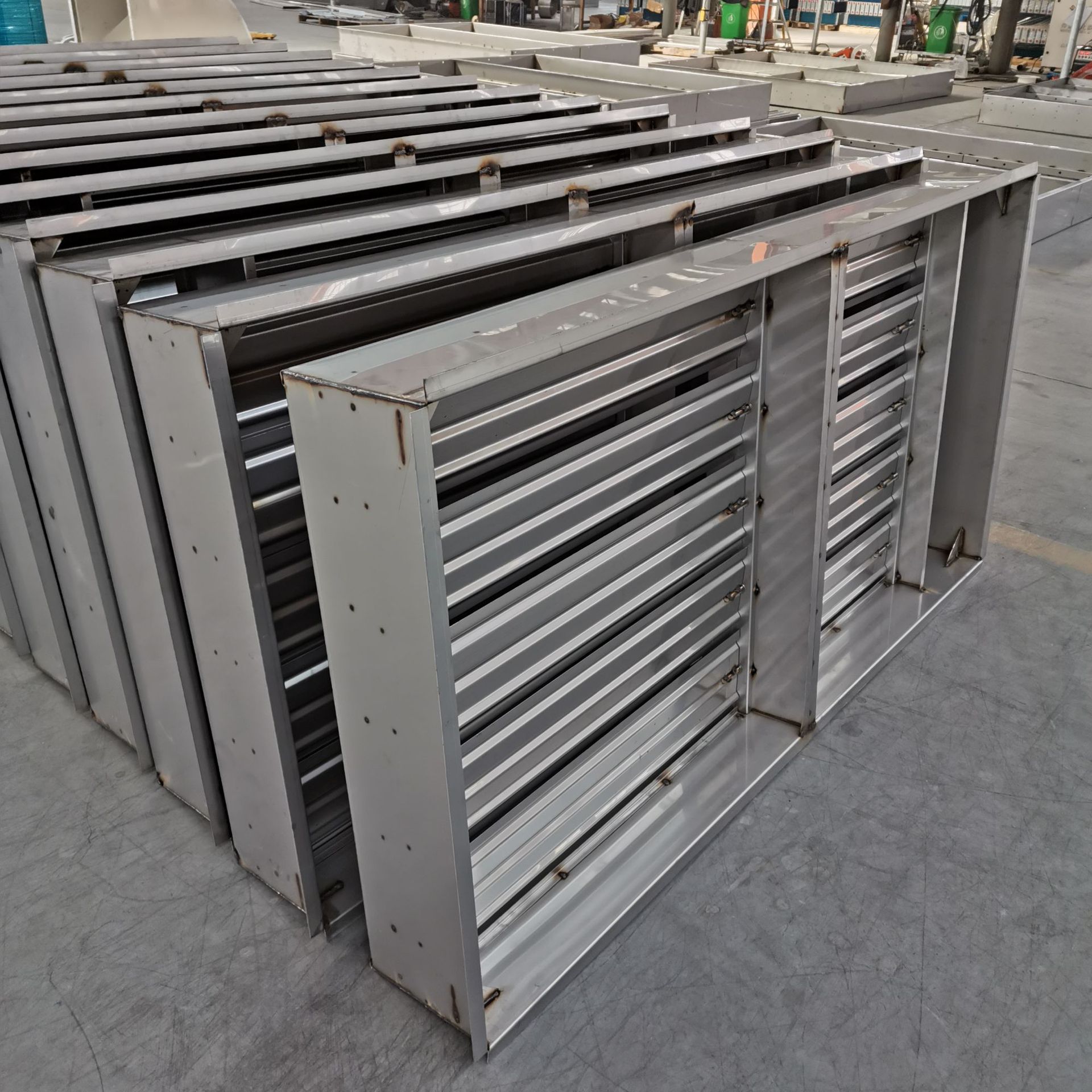 不锈钢远控多叶排烟口