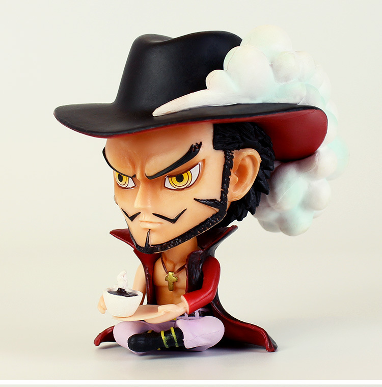 海贼王手办 七武海 大头公仔 q版鹰眼 乔拉可尔·米霍克 手办模型