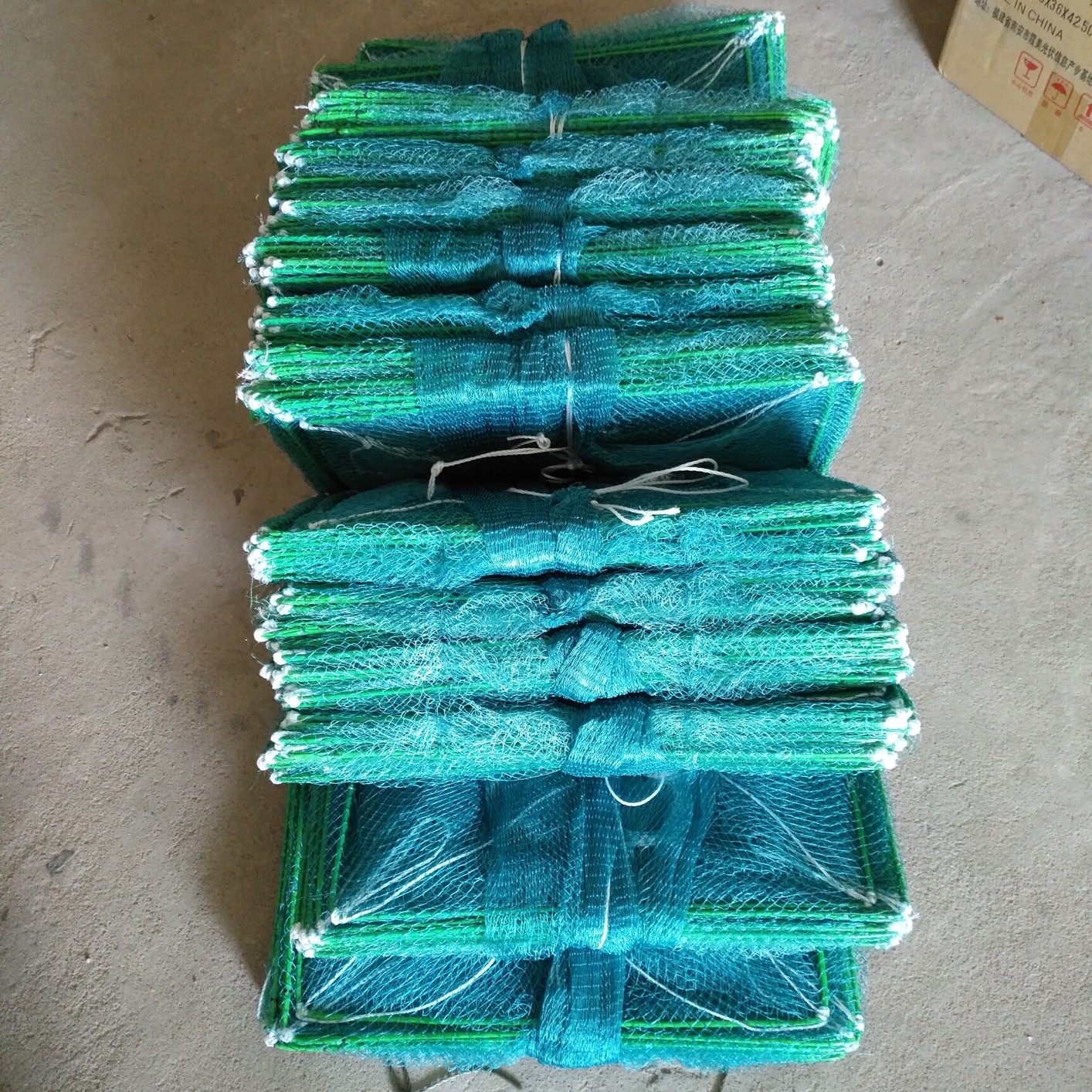 批发虾笼渔网有结网黄鳝龙虾网捕虾笼捕鱼笼泥鳅养殖网