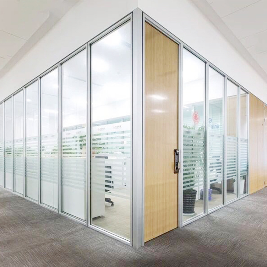 办公室高隔断墙高隔间 办公室玻璃屏风隔断玻璃隔断墙 百叶隔断墙