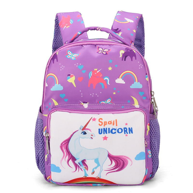 2020 New Children's Backpack Cartoon Cute Unicorn Baby's Backpack Kindergarten Backpack Factory Direct Sales