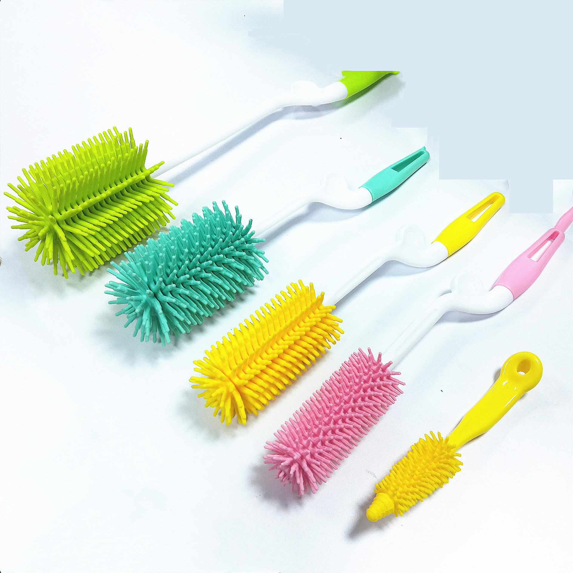 现货硅胶奶瓶刷 280ml旋转奶瓶刷 380ml婴儿奶瓶清结工具工厂直销