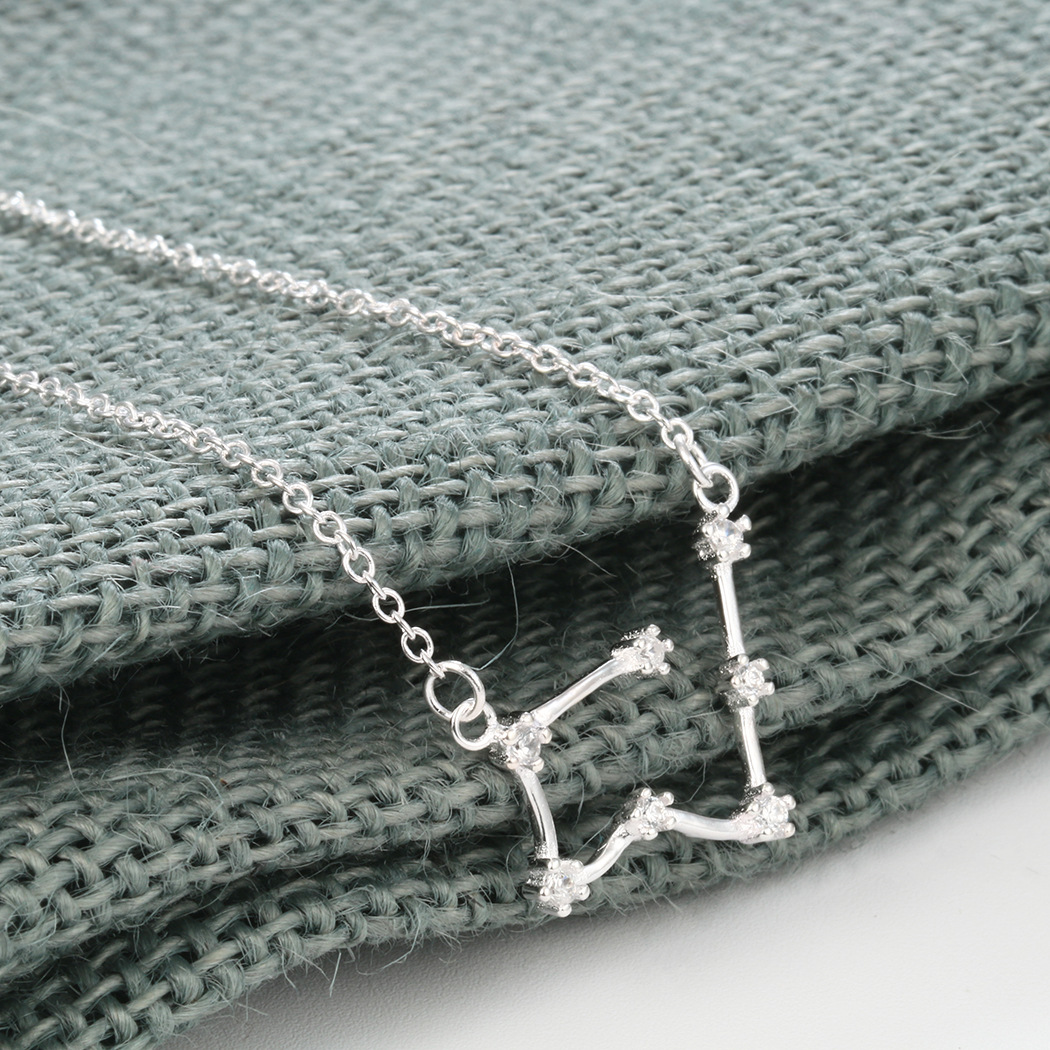 cxwind 12十二星座项链金牛座锁骨链简约日韩配饰韩国生日礼物