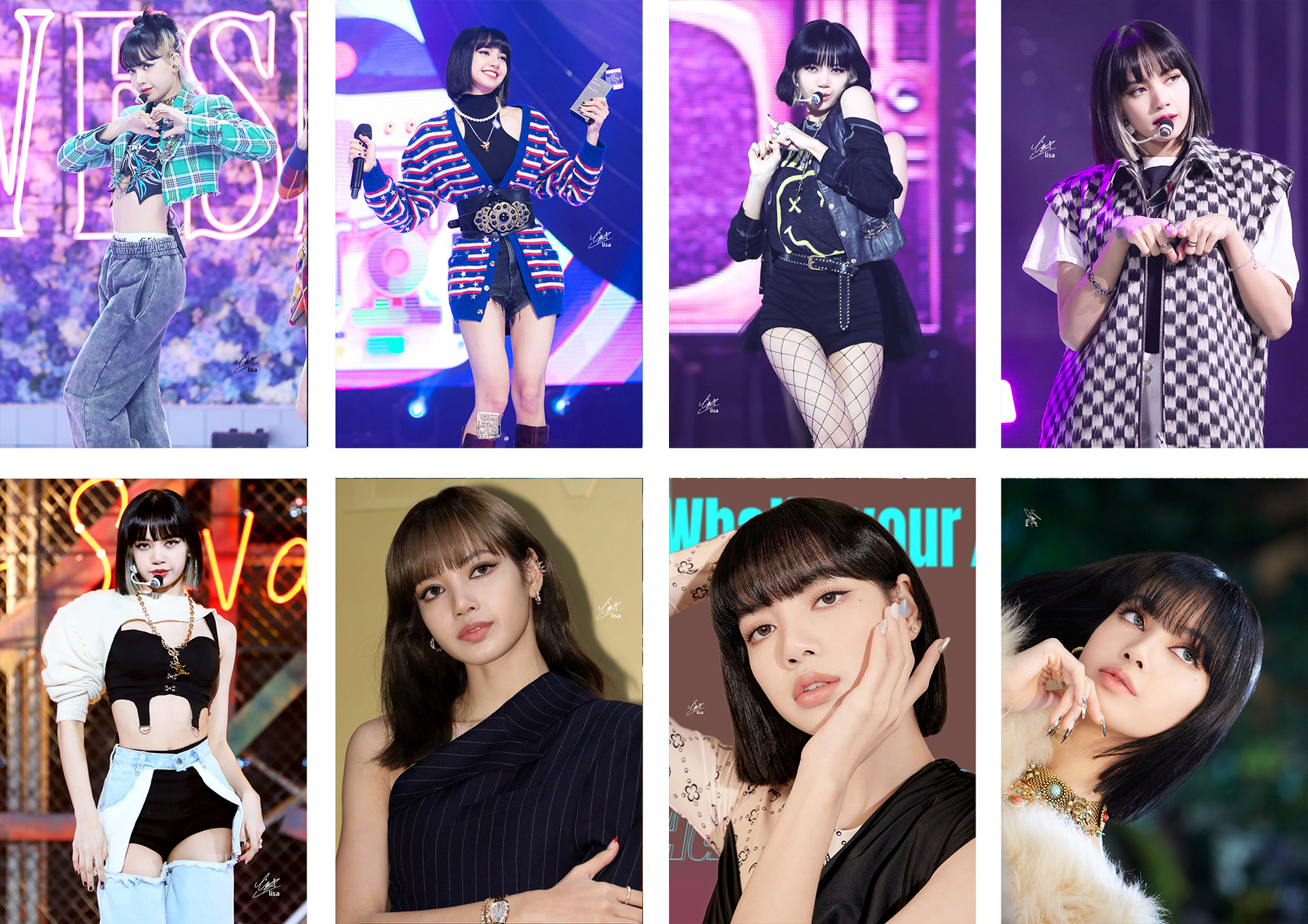 新款blackpink明星lisa海报写真现货批发宿舍墙纸贴画高清图压纹