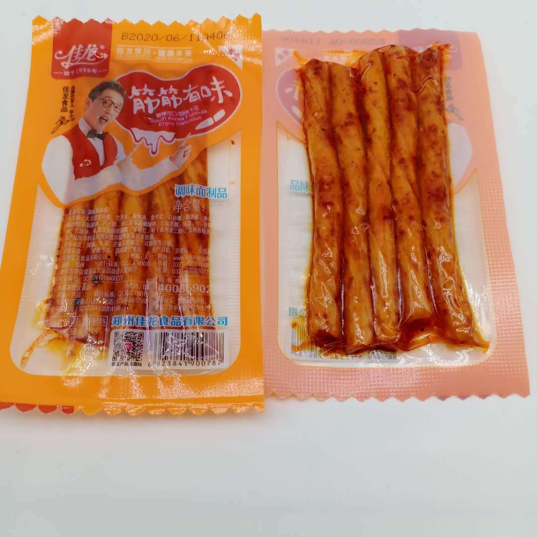 佳龙筋筋有味盒装22克小辣条素牛筋校园休闲零食儿时怀旧零食