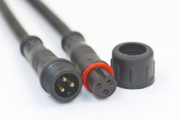 3平方传感器数据线对插连接器