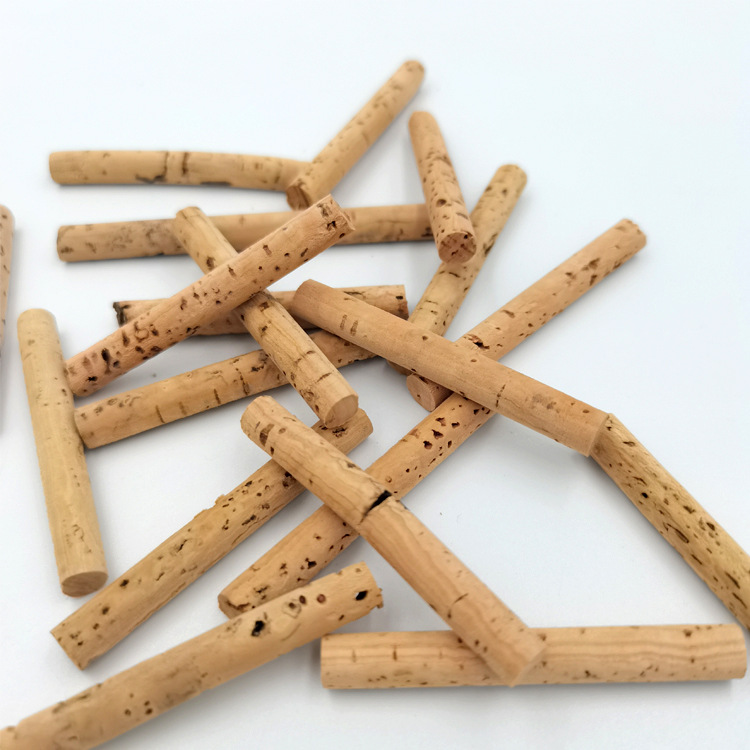 天然带孔软木棒定制 红酒塞材质 香氛试管瓶塞软木条 橡木塞