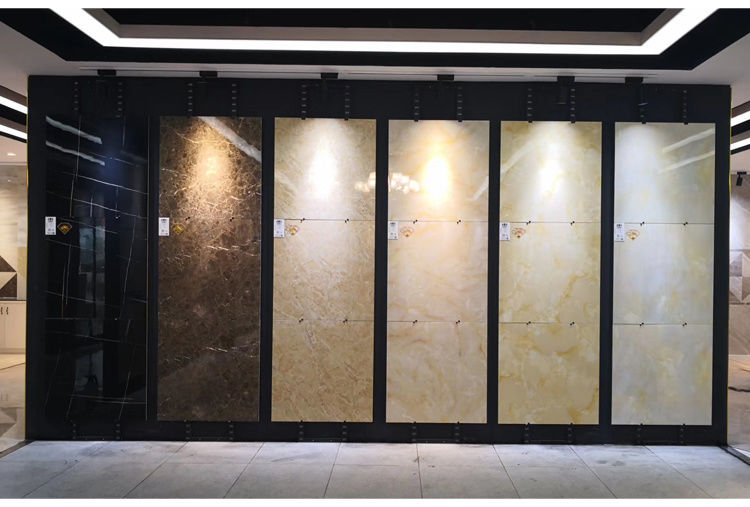 瓷砖展架冲孔管挂墙展示架600800陶瓷地砖墙砖石材样品洞洞板