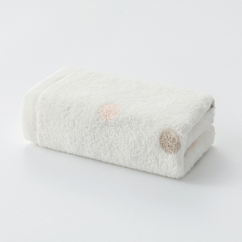 Towel Cotton Jacquard Children Towel Cut Velvet Children Towel Soft Absorbent Simple Cute 25 * 50cm M4002
