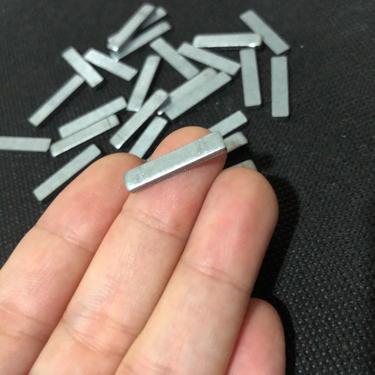 厂家直销特厚20*4*2长方形镀锌板小铁片 新款包装盒diy铁皮