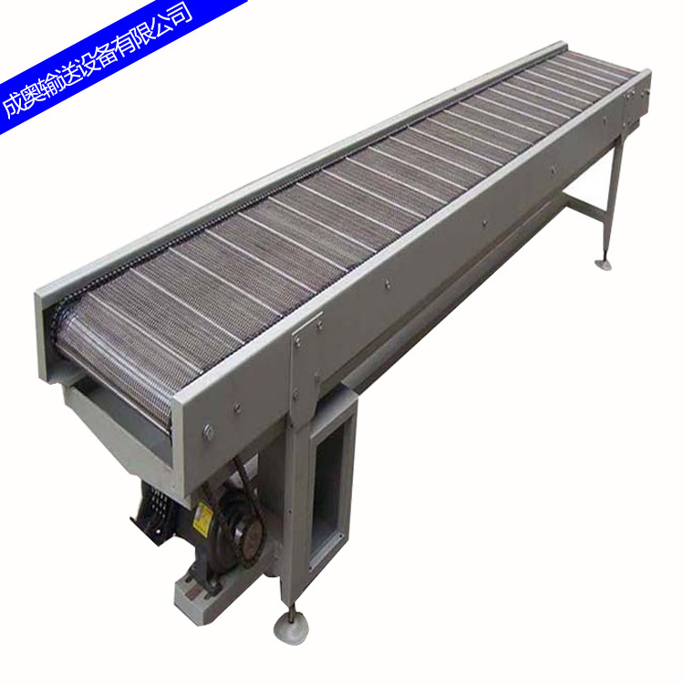 304不锈钢网带输送机食品级流水线爬坡提升机耐高温网链输送设备