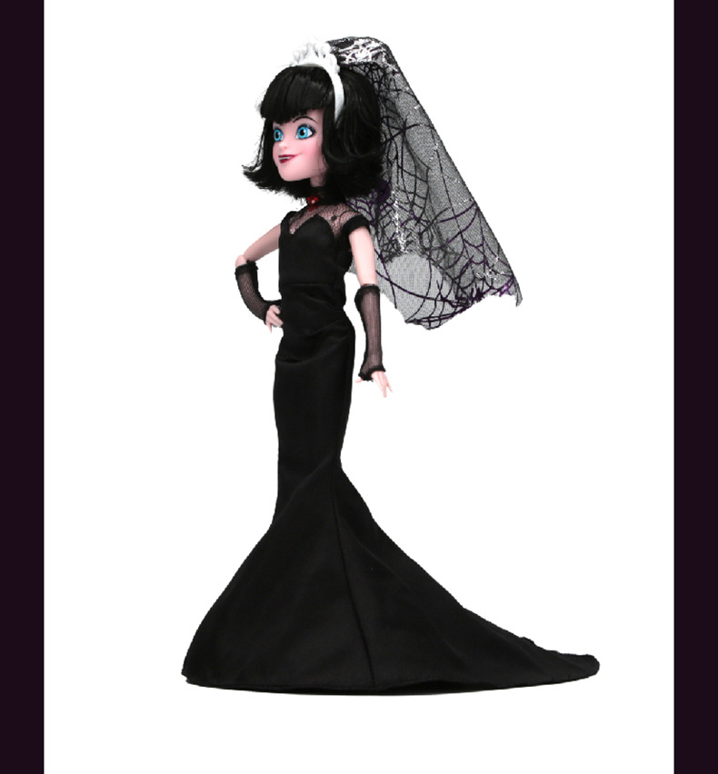 跨境热销 正版精灵旅社梅维斯mavis新娘蝙蝠暗黑风娃娃彩盒装玩具