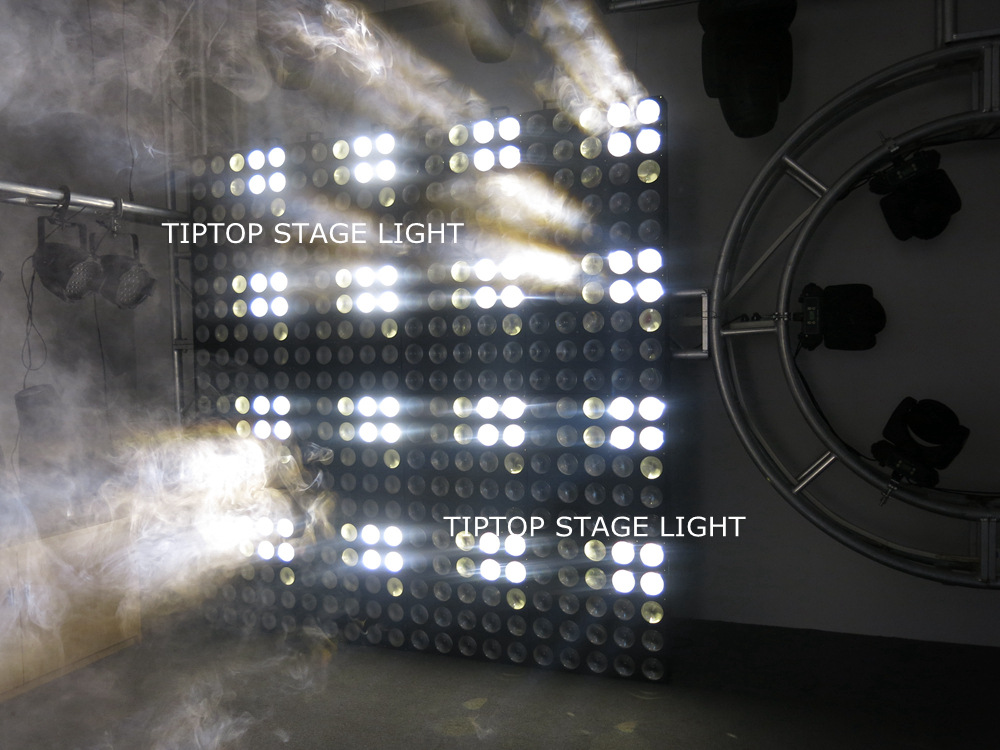 25x10w高亮度cob矩阵背景led舞台灯3200k暖白光束染色可选dmx控制