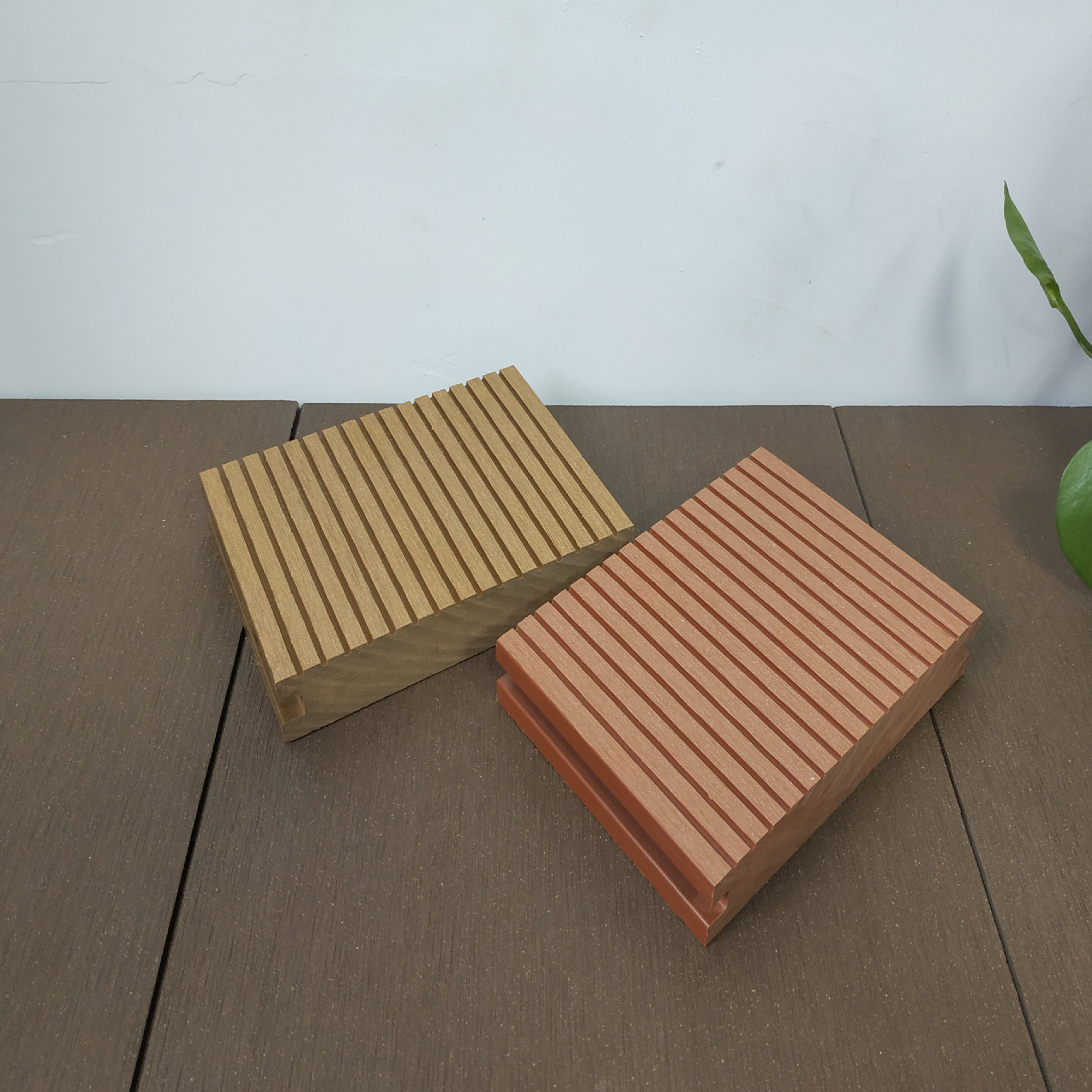 户外实心塑木地板140*25休闲平台露台阳台庭院别墅园林装饰生态木