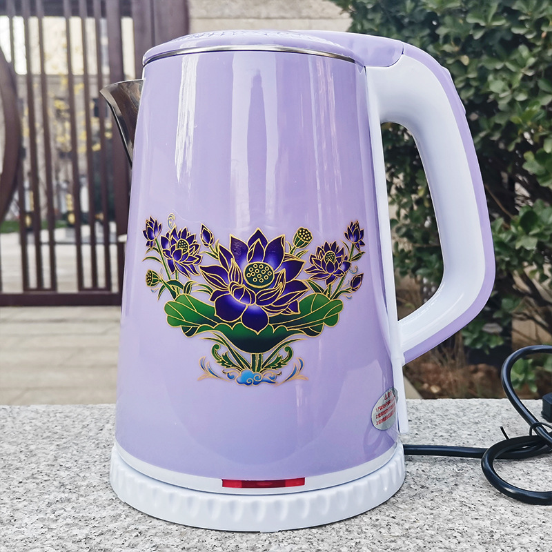中华净水壶2.2l 托玛琳变色壶 家用电热水壶源头工厂会销超市礼品