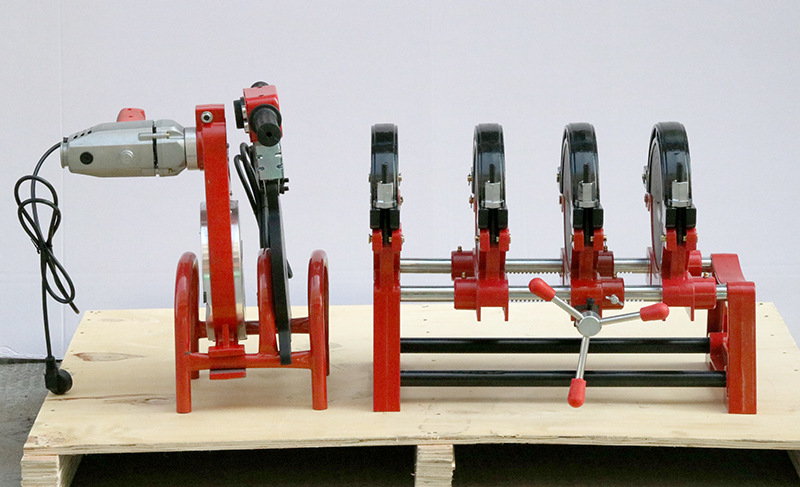 昊天热熔机手摇手动pe对焊机四环63-200热熔焊接机热熔对接焊机