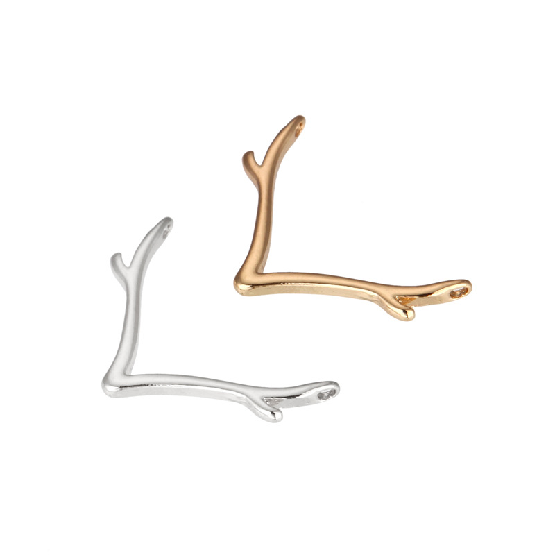 diy饰品配件外贸热卖优雅简约鹿角项链吊坠个性礼物厂家批发