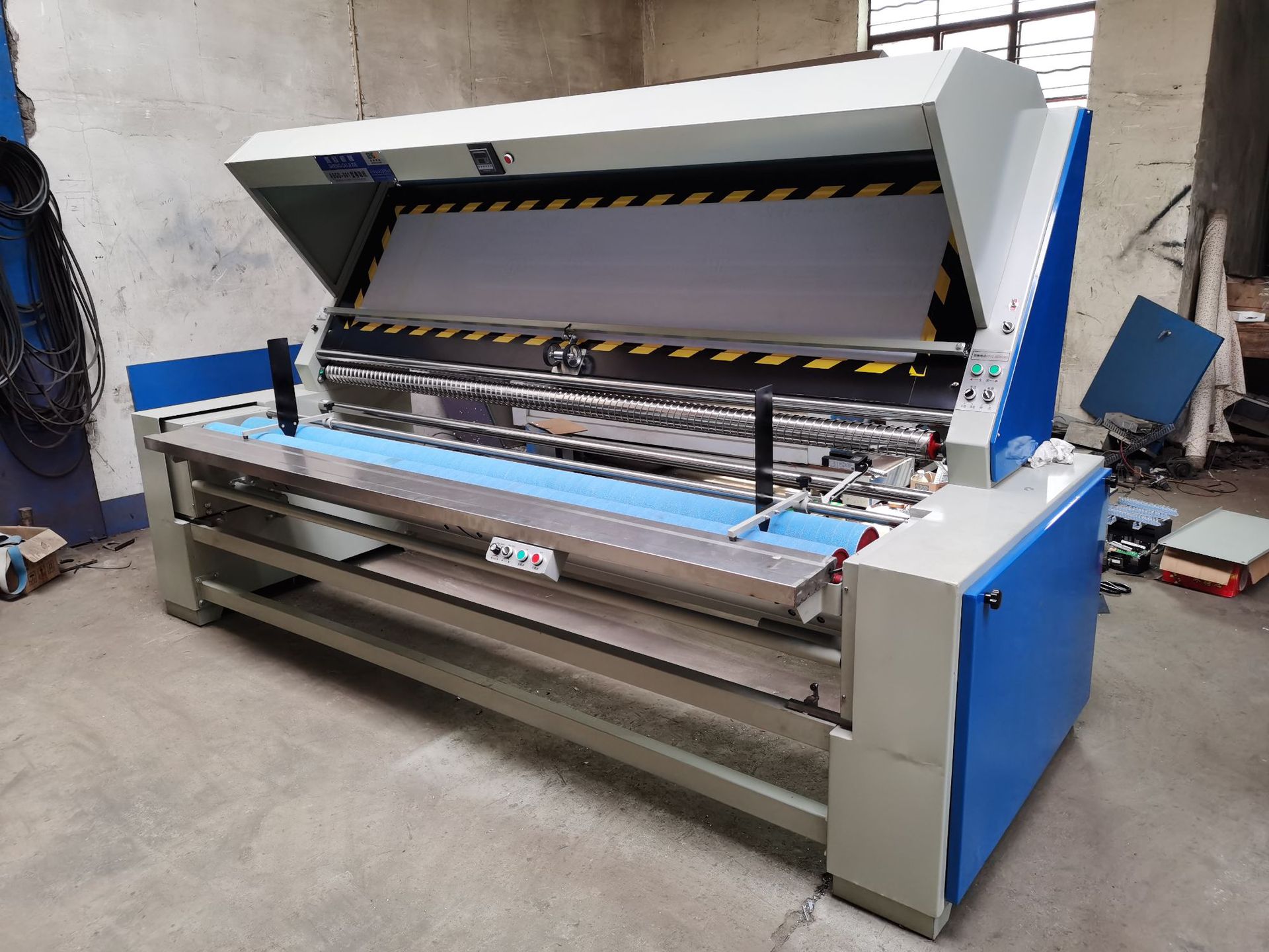 盛欧厂家供应梭织验布机简易型打卷机跑码机 打卷机针织验布机