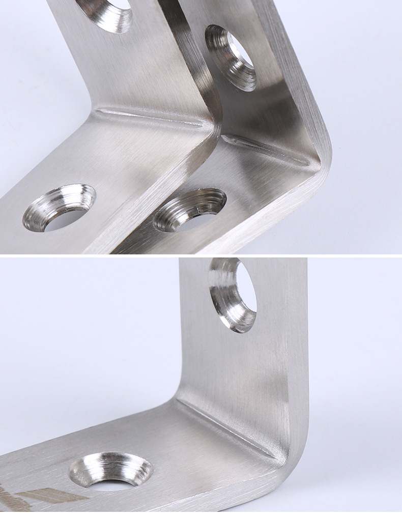 批发不锈钢直角角码 90度304不锈钢加厚层板托衣柜橱柜家具连接件