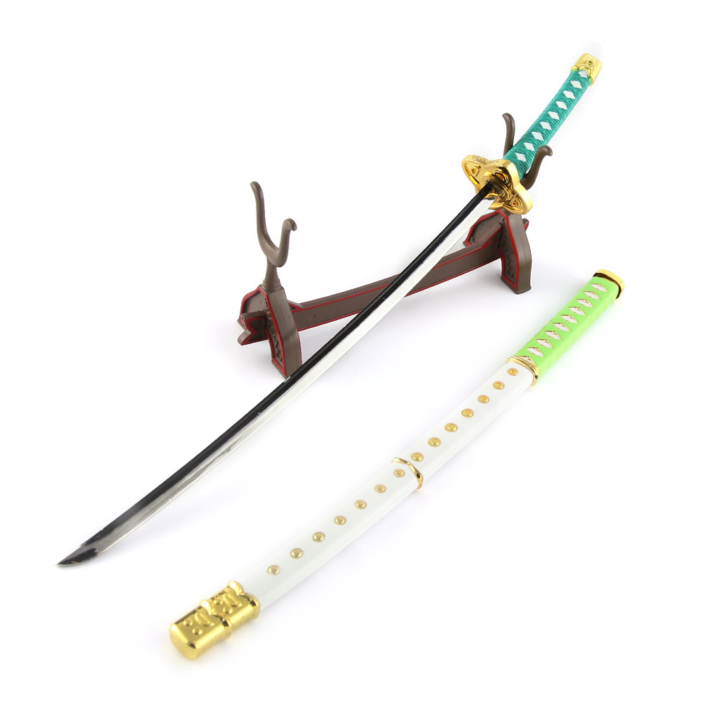 正版授权 海贼王 航海王 塔西米-时雨 索隆爱德华合金兵器模型刀