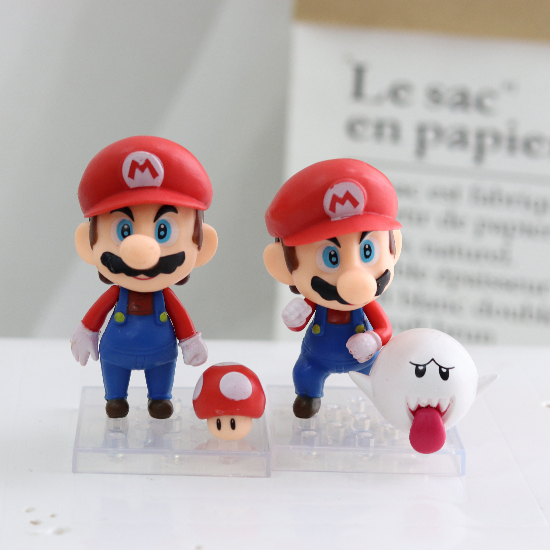 马里奥蛋糕装饰摆件超级马里奥手办公仔生日派对儿童动漫玩具摆件