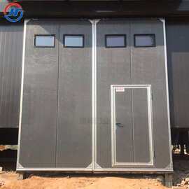 手动彩钢板大门