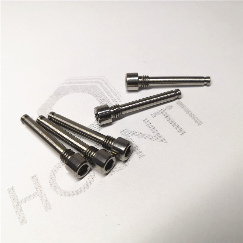 自行车钛合金油碟螺纹插销 碟刹器固定钛螺栓 钛螺纹插销 钛插销