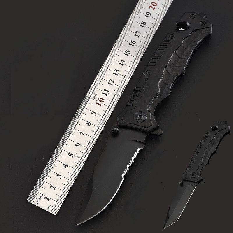 新博克折叠刀战术野外荒野求生刀多功能直刀户外刀具叠刀随身小刀