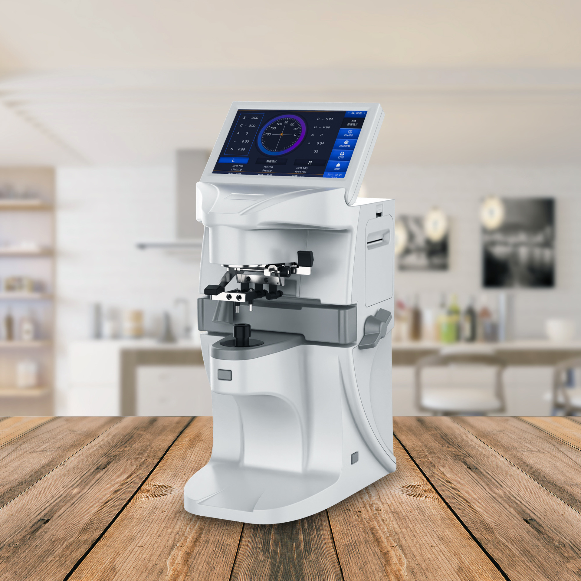 眼镜仪器设备 焦度计 dsr-lm300全自动查片仪 彩色屏幕 打印