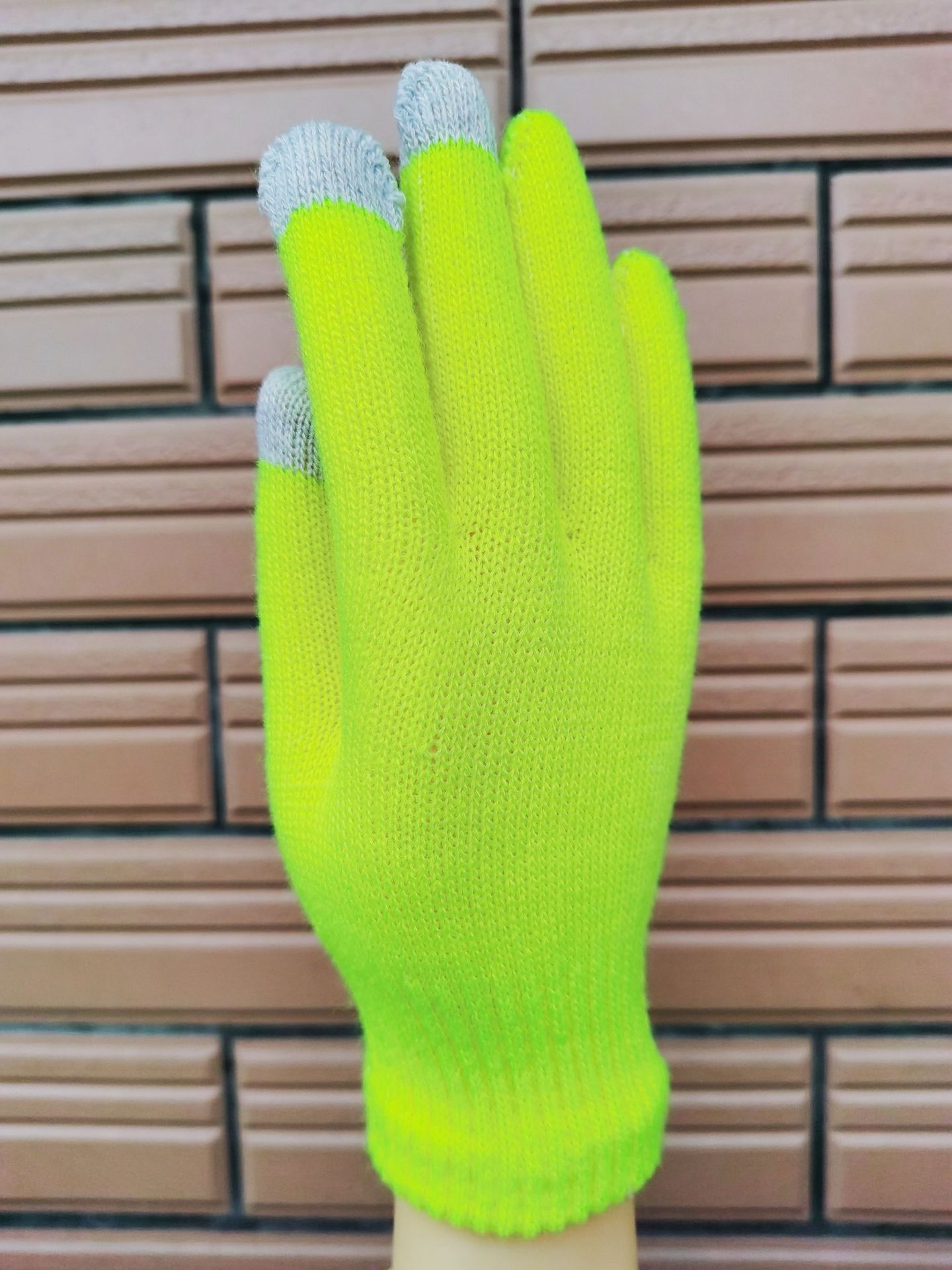 Autumn and Winter Plush Thick Touch Screen and Thin Acrylic Thermal Knitting Wool Touch Screen Gloves Wholesale