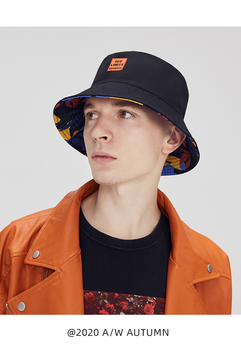 渔夫帽定制批发cacuss大头围双面戴女遮阳帽嘻哈百搭大码男盆帽