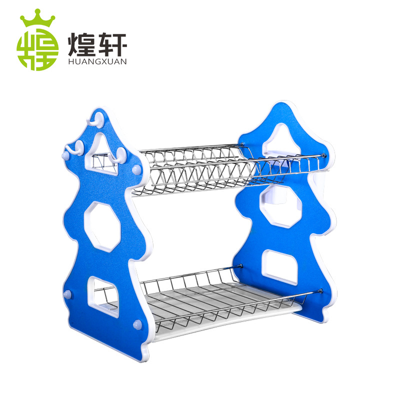 H165 Dish Draining Rack Home Storage Draining Bowl Rack Creative New Christmas Tree Storage Dish Draining Rack