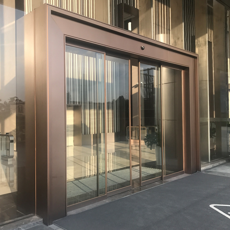 深圳厂家直销全自动感应玻璃门 商场超市酒店自动平滑门 不锈钢门