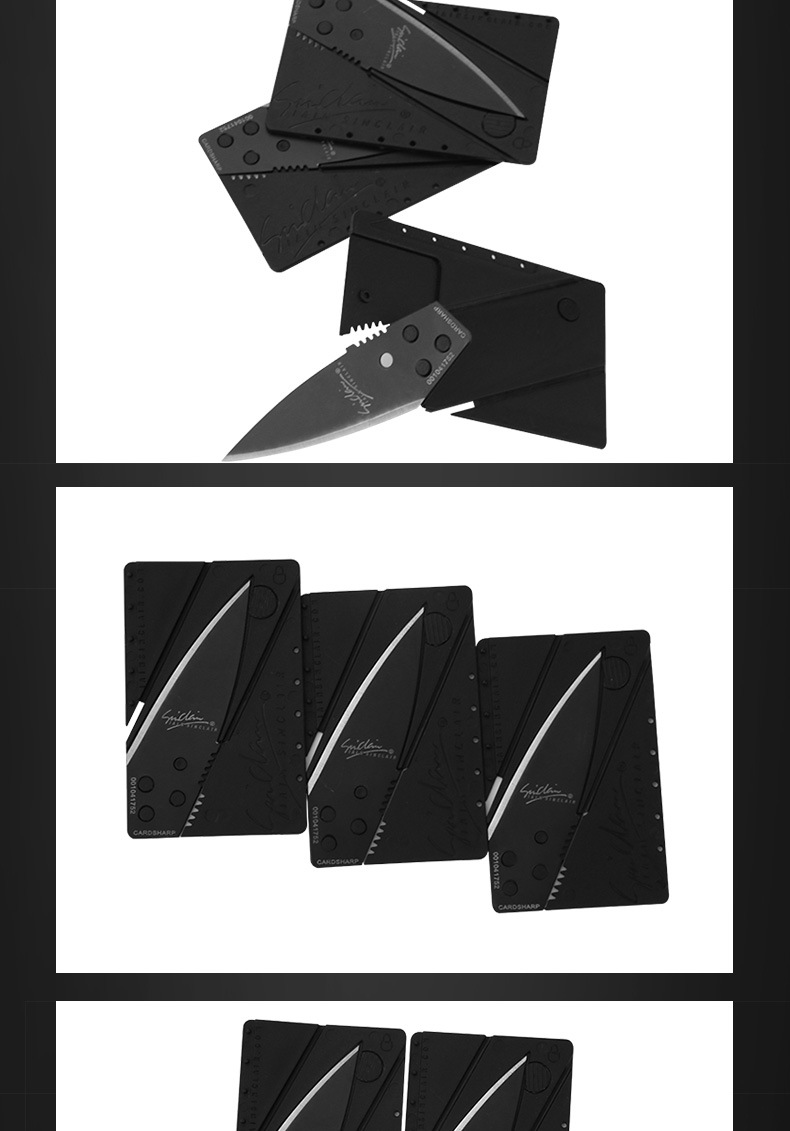 厂家直销卡片刀迷你信用卡片刀工具卡刀户外便携实用塑料折叠刀