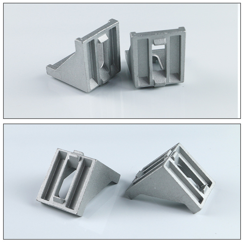 直供工业铝型材连接件 20/30/40/45型材铝角码 流水线铝材铝角件