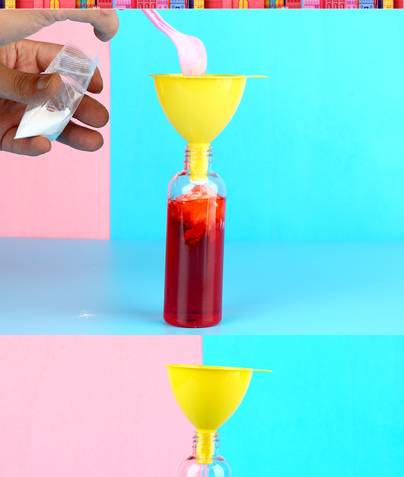 儿童科学实验玩具 幼儿园手工diy制作彩色喷泉小班科学区玩具器材