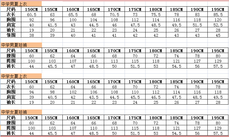 深圳中学校服夏季装运动服男女套装中学生统一初高中纯棉校服定做